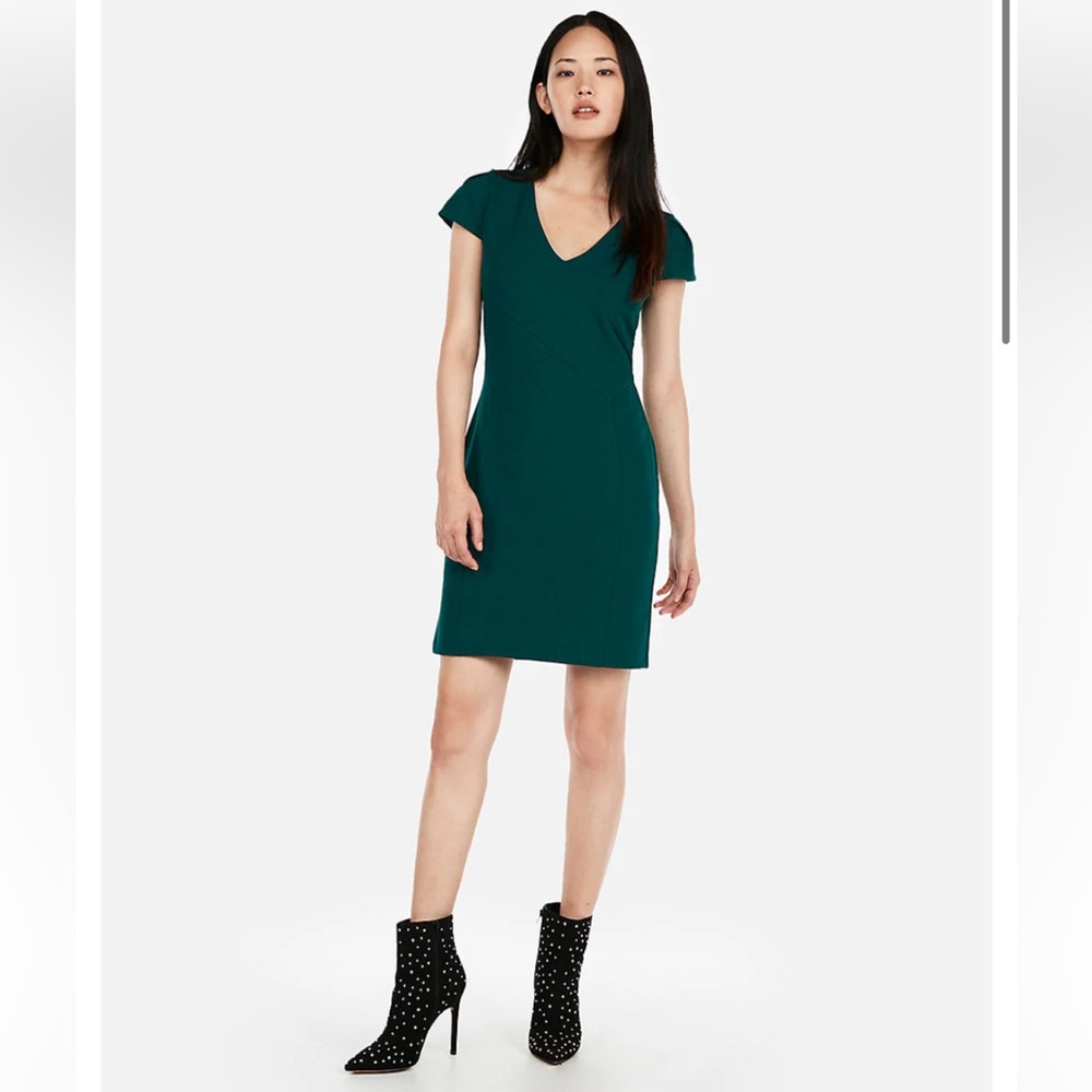 Express Green Pencil Dress